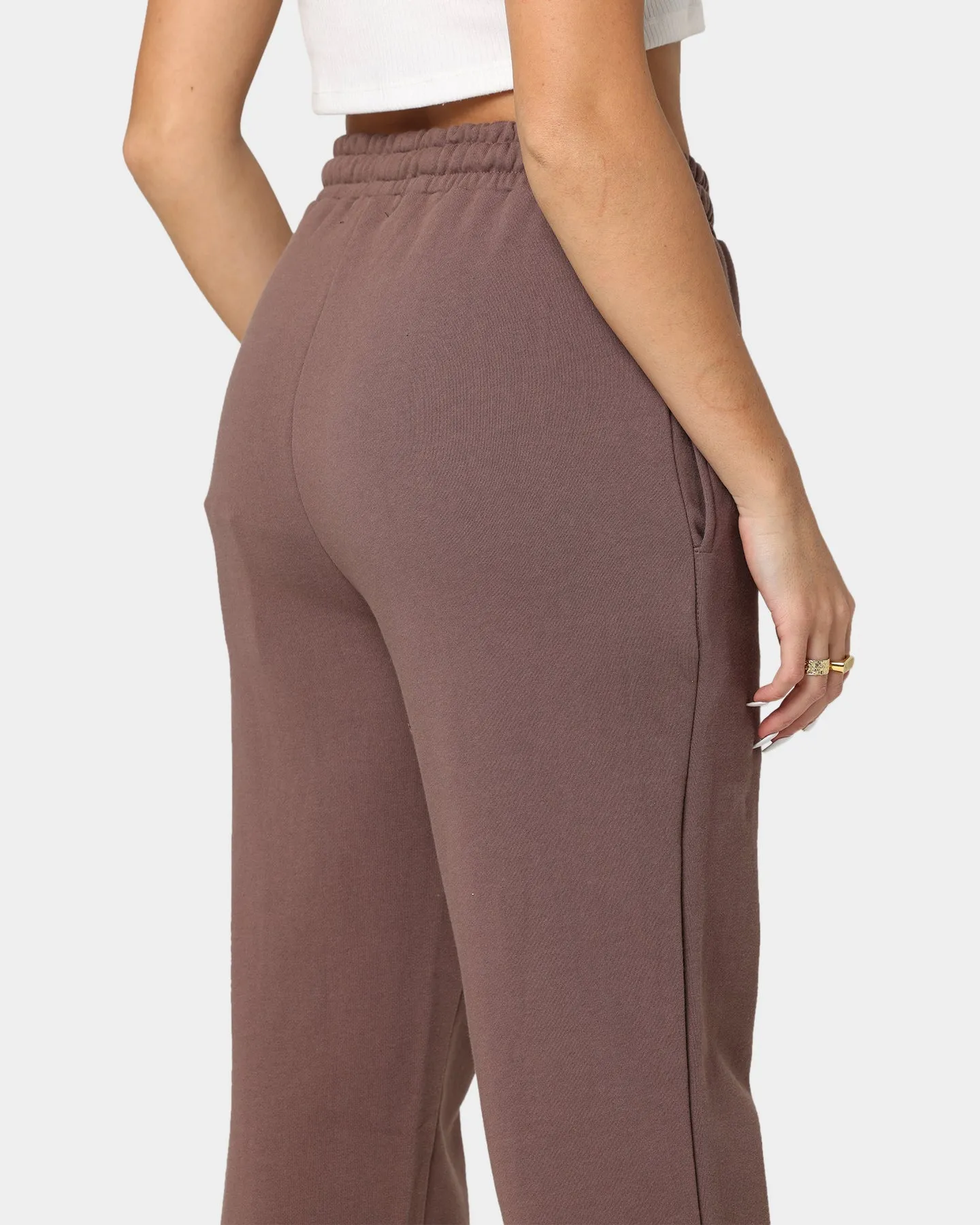 Stussy Women's Stock Wide Leg Trackpants Brown