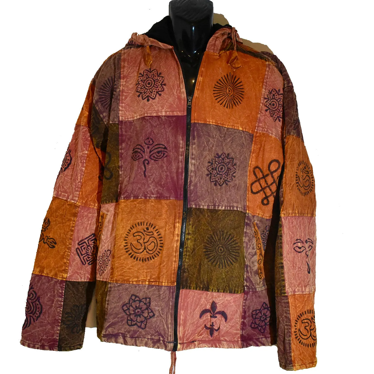 Thick Lined Nepalese Patchwork Coat