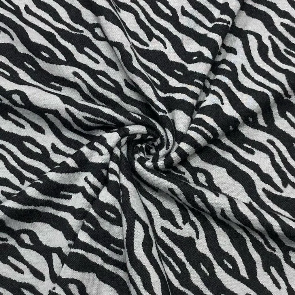 Tiger Stripes Thick Knit Fabric