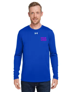 Under Armour Men's Tech Long-Sleeve Custom T-Shirts, Royal