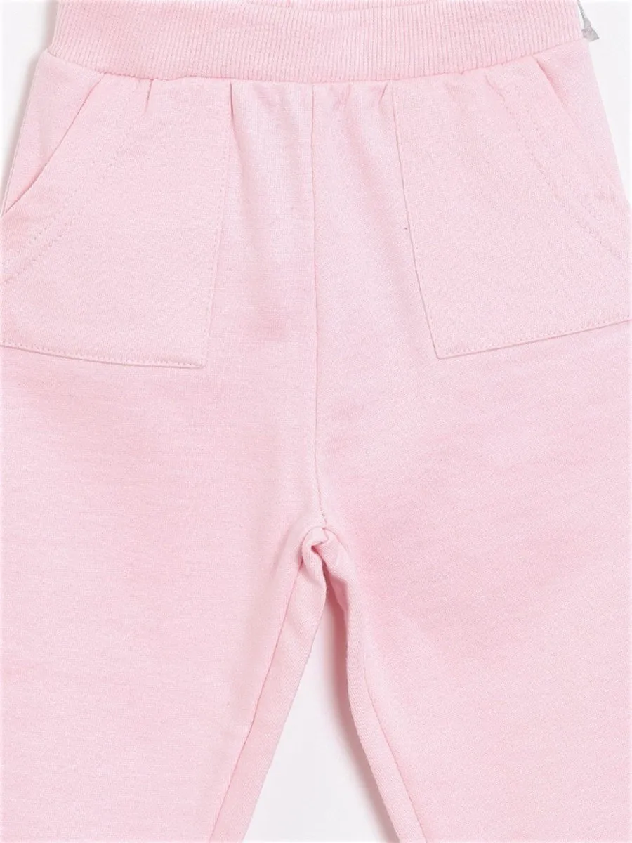 Winter Sweatpants with Fleece- Pink