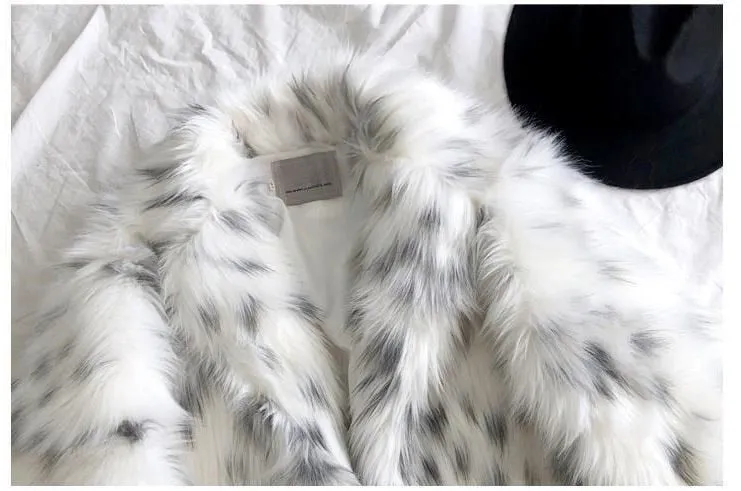 Women Winter New Faux Fox Fur Coat