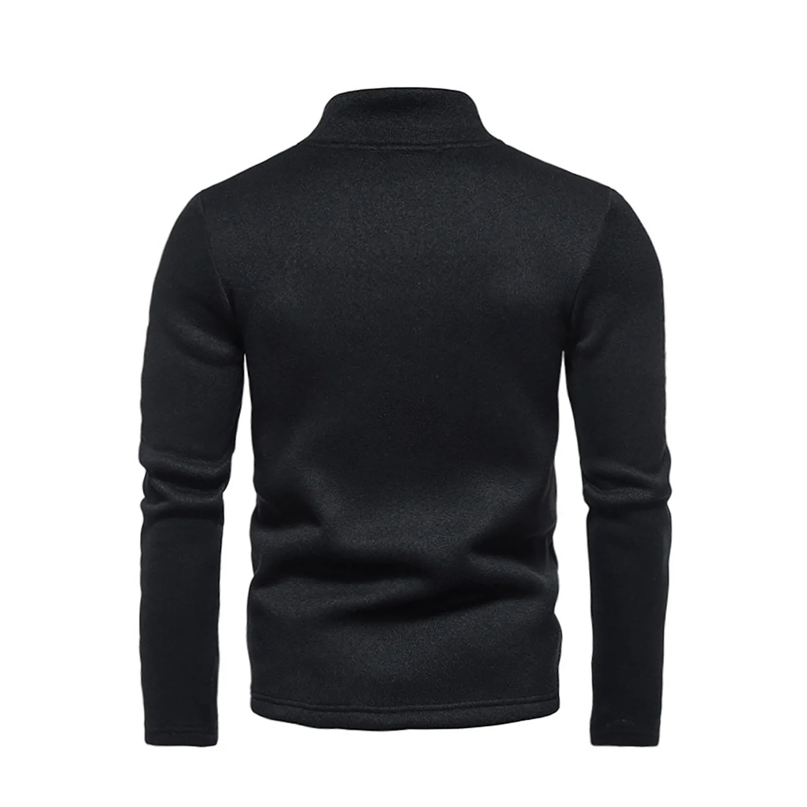 ZIPPER TURTLE NECK SWEATSHIRT